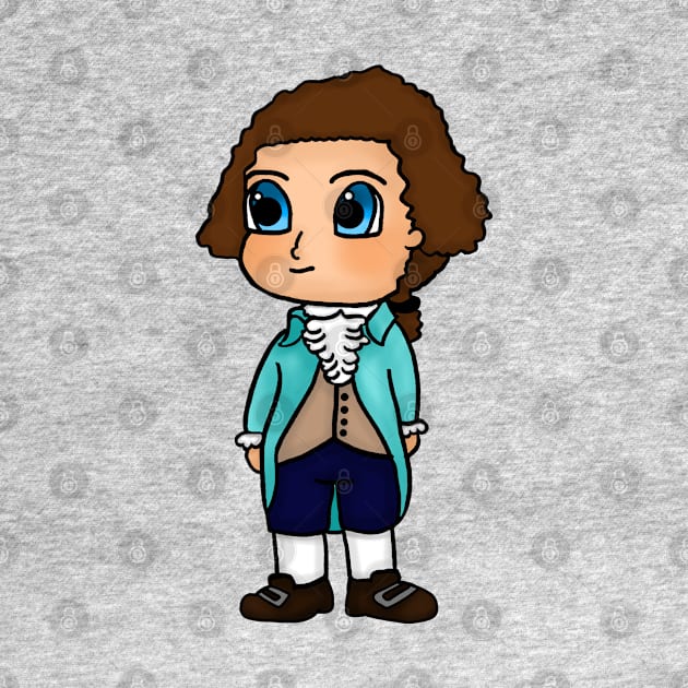 Chibi Thomas Jefferson - Small Design by Aeriskate